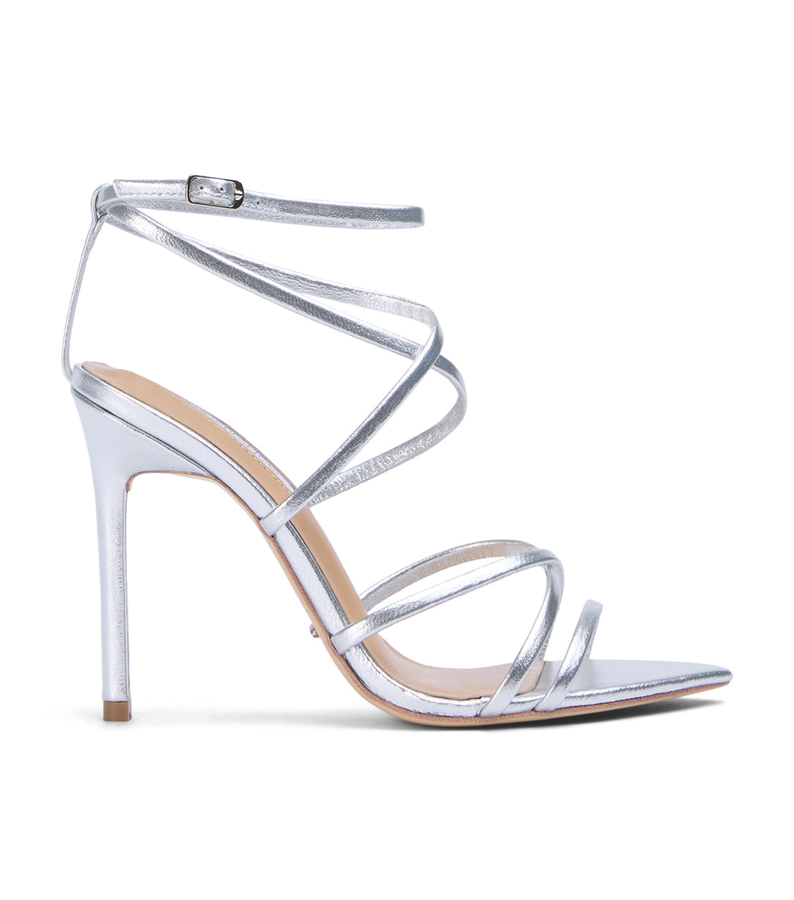 Marcy Silver Nappa Metallic - Tony Bianco